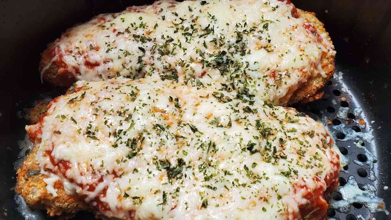Air Fryer Keto Chicken Parmesan - Air Fryer Recipes